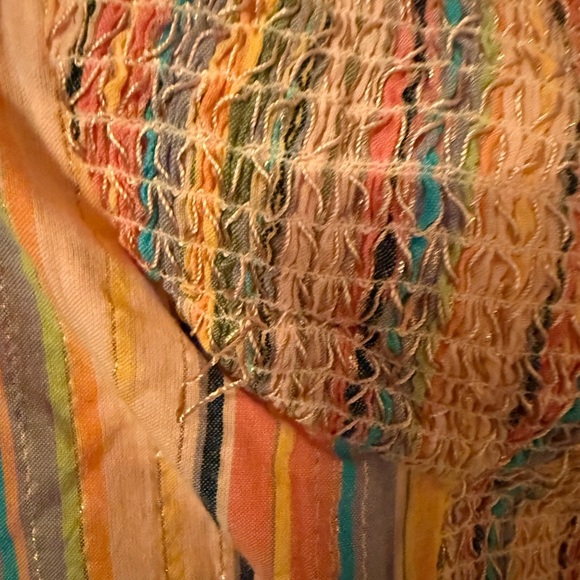 Anthropologie Pilcro long sleeve boyfriend striped shirt & smoked top set - Picture 10 of 10